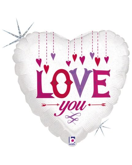 Сердце Люблю тебя (стрелы) Голография